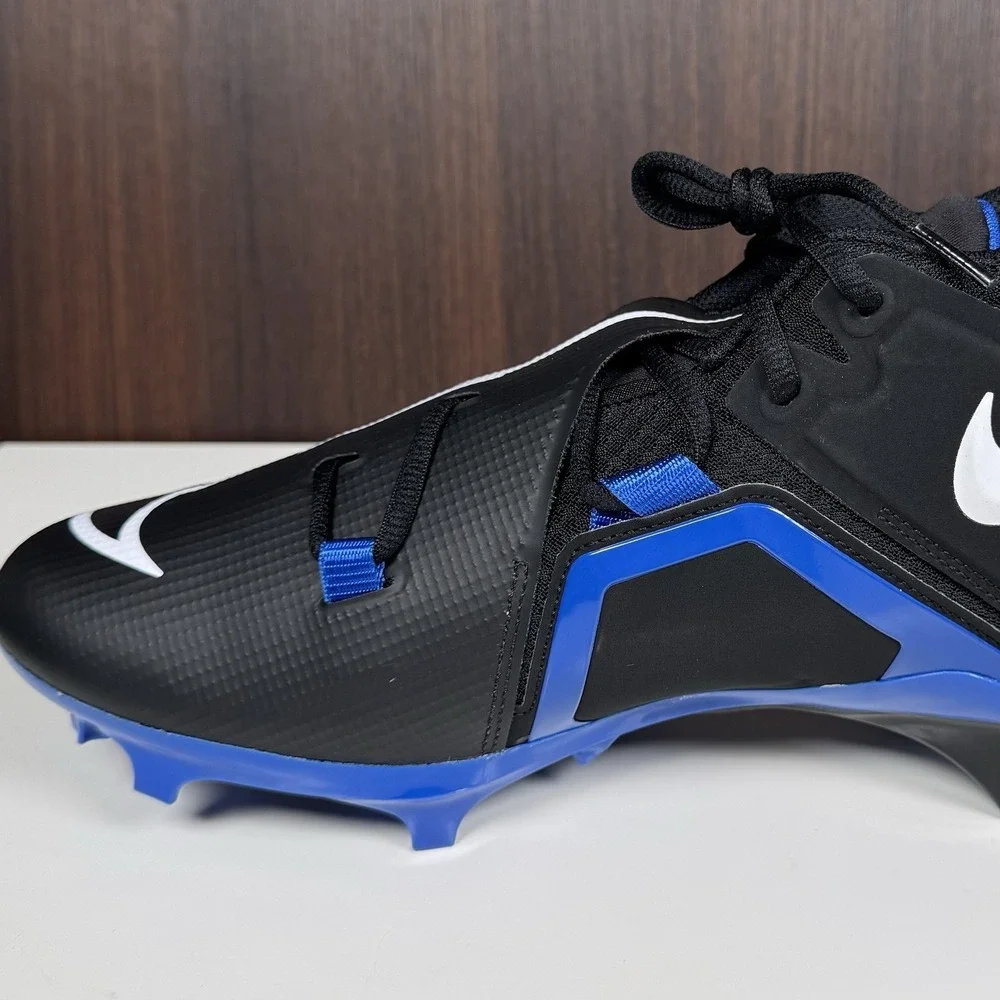 Nike Alpha Menace Pro 3 Football Cleats Black Blue CT6649-007 Men Size 11